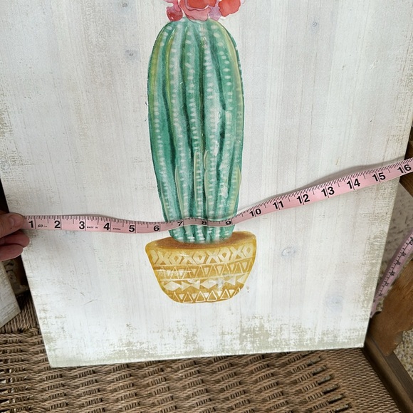 Wooden Potted Cactus Paintings - Picture 12 of 15